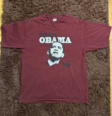 Vintage Y2K 2008 Barack Obama All good Over Print New President Black History AOP XL