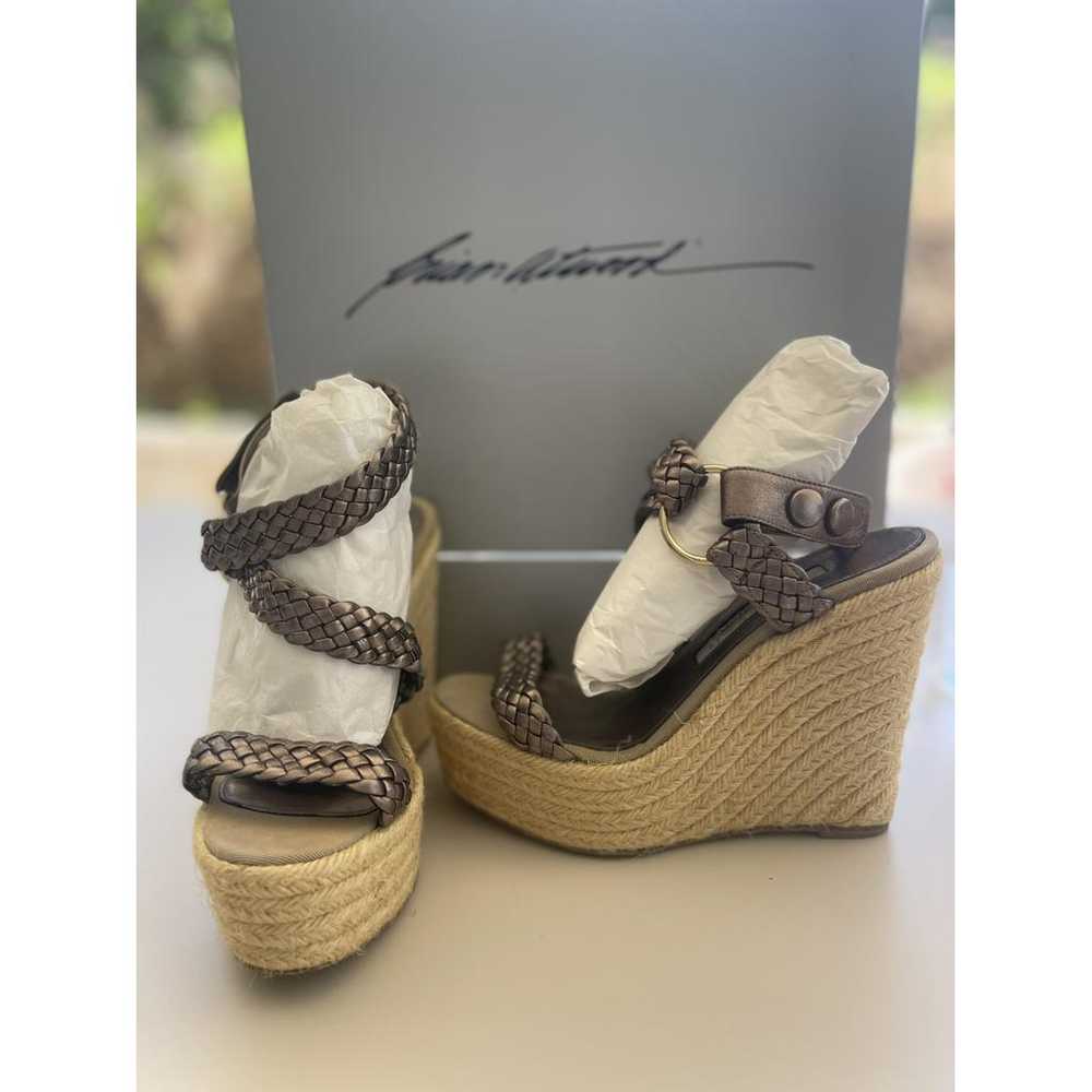 Brian Atwood Leather espadrilles - image 4