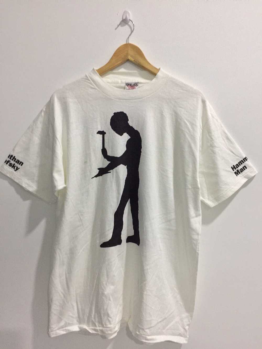 Art × Vintage Vintage Hammering Man Shirt / Jonat… - image 1