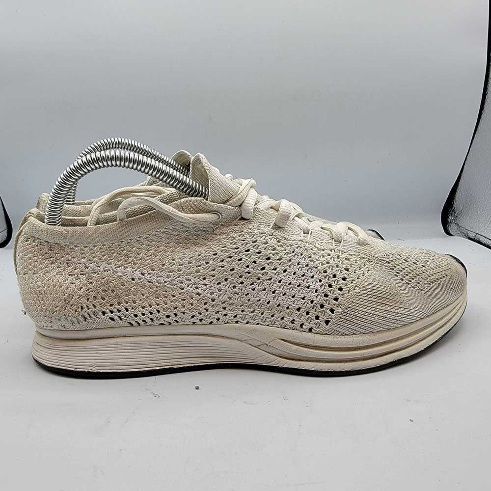 Nike Nike Flyknit Racer Triple White Running Athl… - image 7