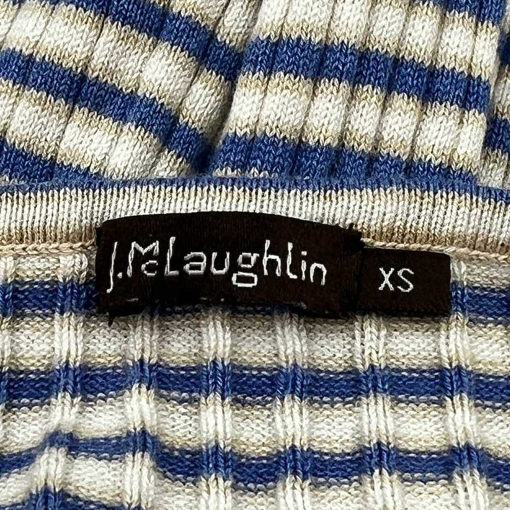 J. Mclaughlin J. Mclaughlin Stripe Ribbed Knit Lo… - image 3