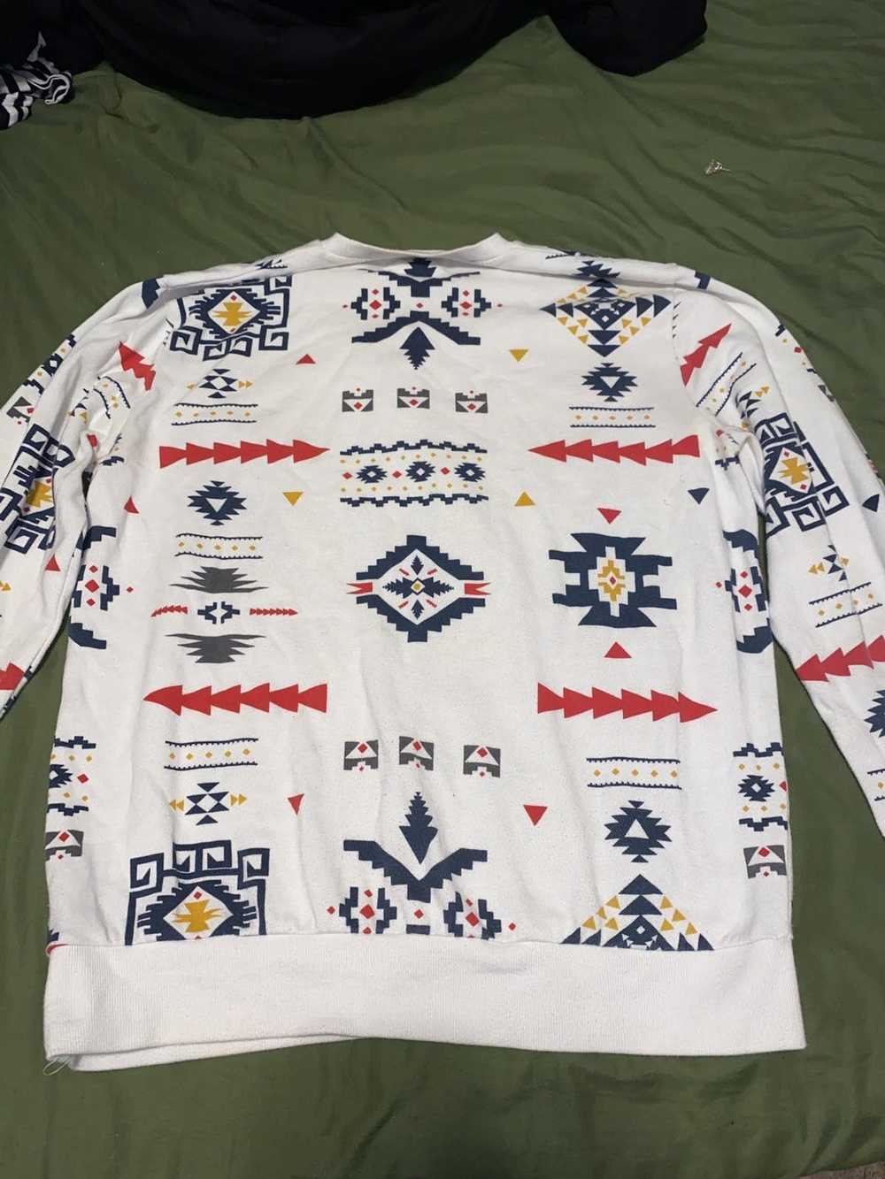 21 Men Southwest Aztec Design Pullover Sweatshirt… - image 2