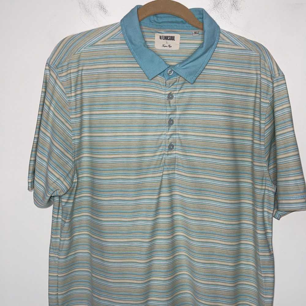 Other Linksoul Mens Golf Polo Shirt Size Large Bl… - image 4