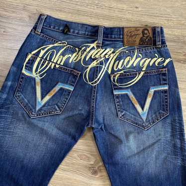 Newest christian audigier jeans mens size 40x32 Rare