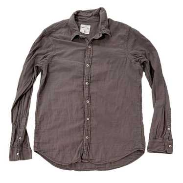 Splendid Mills Button Up Purple/Gray Long Sleeve P