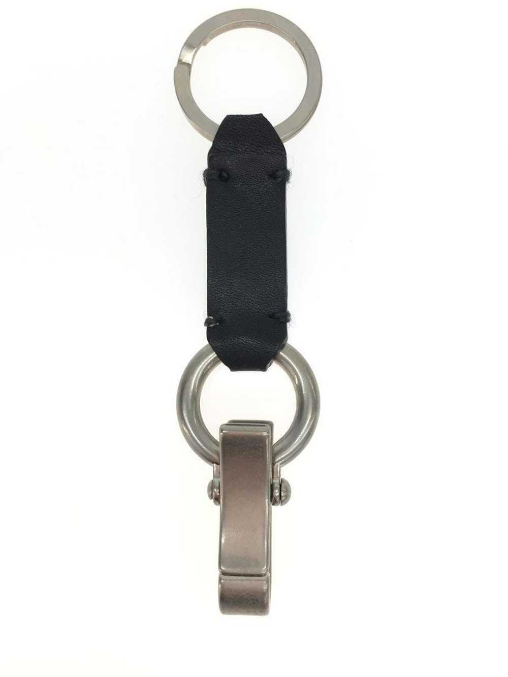 Undercover Logo Leather Carabiner Keychain - image 2