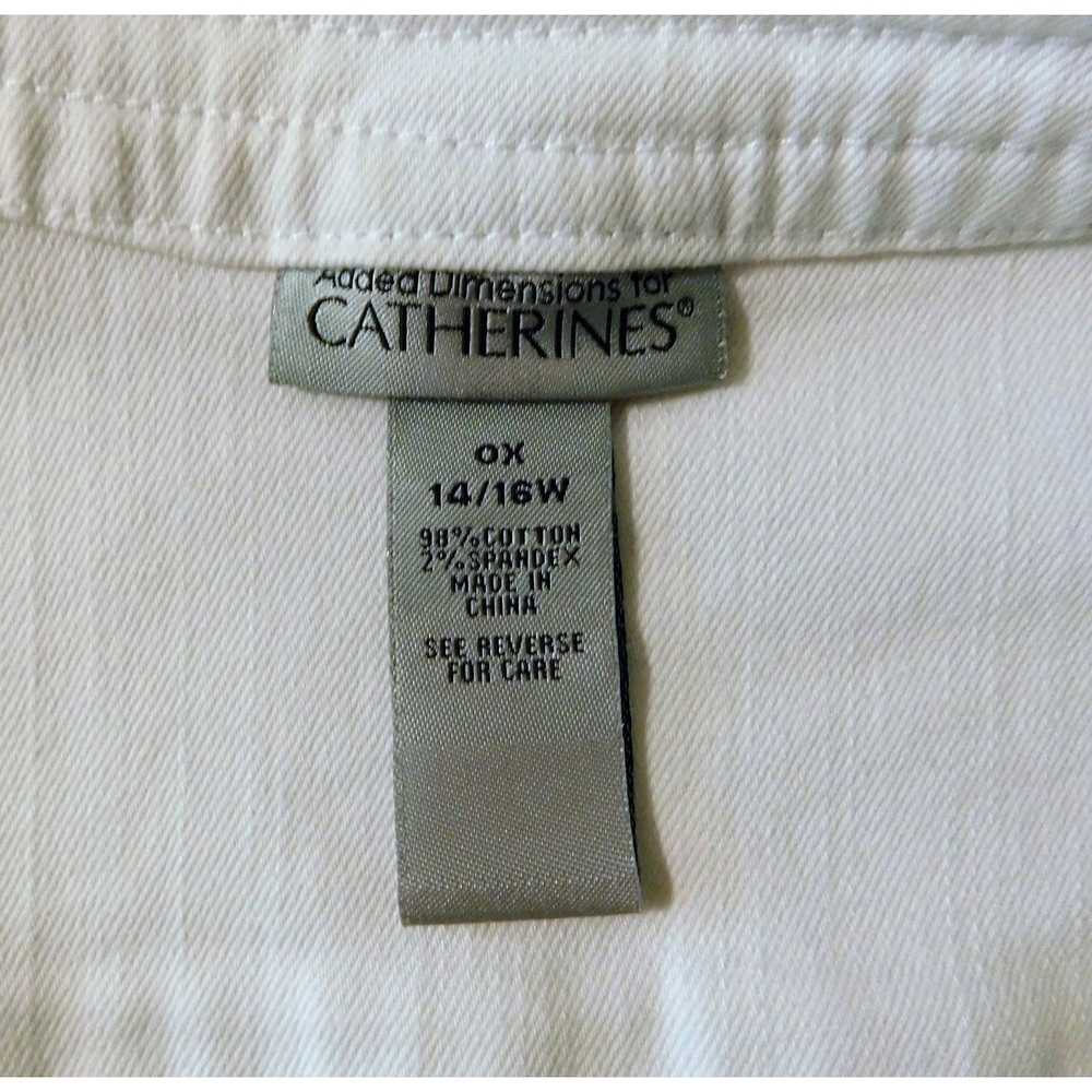 Other Catherines Jean Jacket 0X 14 16 White Silve… - image 9