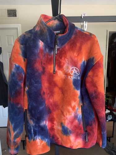 Pleasures Pleasures Tie Dye Fleece Quarter Zip