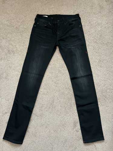 True Religion true religion black denim relaxed sk