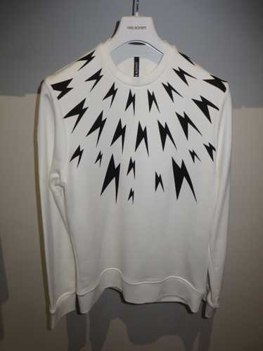 Neil Barrett Meteorites lightning print sweatshirt