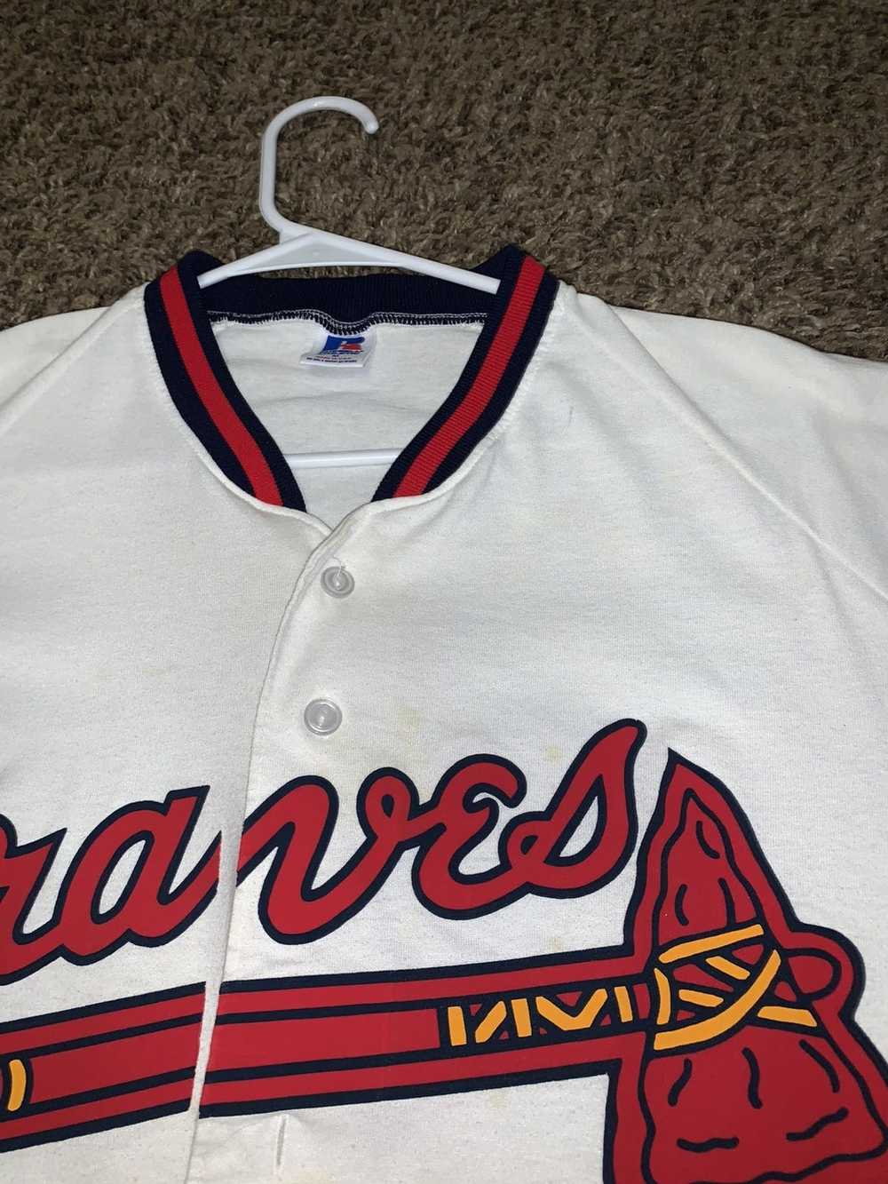 ad  - FORD 1 DeltaValve Dale Murphy Atlanta Braves Signed Baseball  Jersey XL Russell in 2023