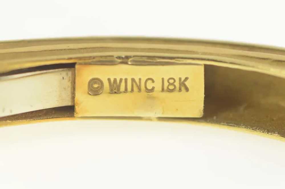 18K Robert Wander Winc Diamond Scroll Cuff Bracel… - image 3