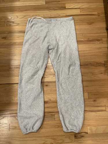 Light Grey Champion Joggers Mens M Black Embroidered Logo Baggy Fit