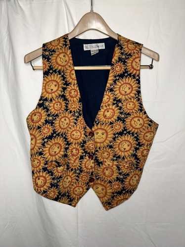 Vintage Rare Sunshine Daydream button down vest