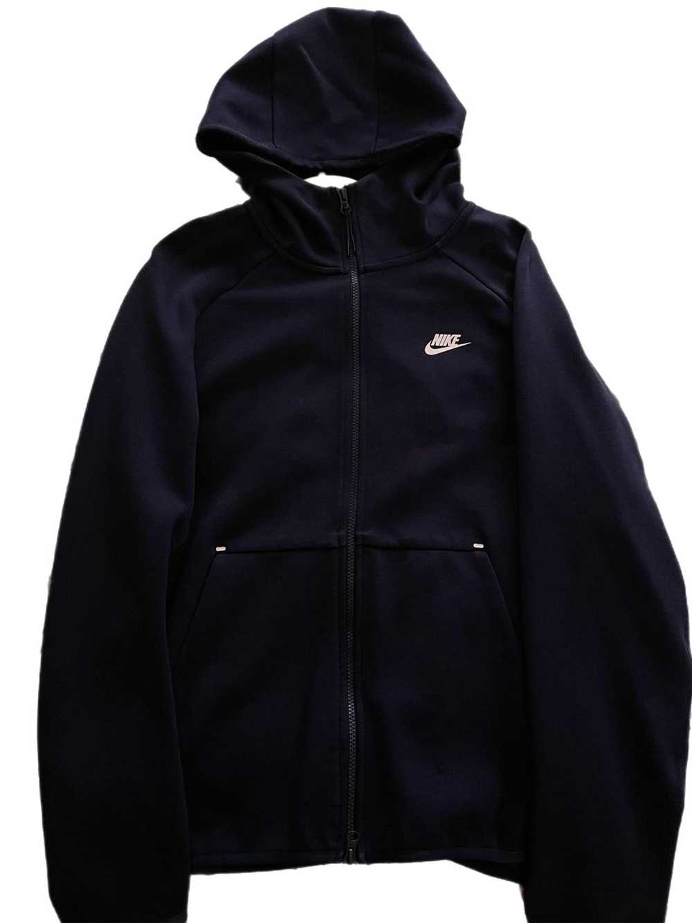 Nike Nike - Navy Blue Tech Fleece Full-Zip Hoodie - image 1