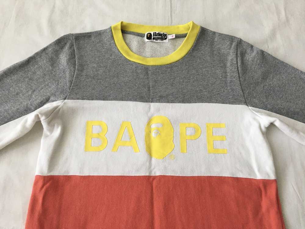 Bape Bape Sweatshirt Front Logo Retro Style Color… - image 3