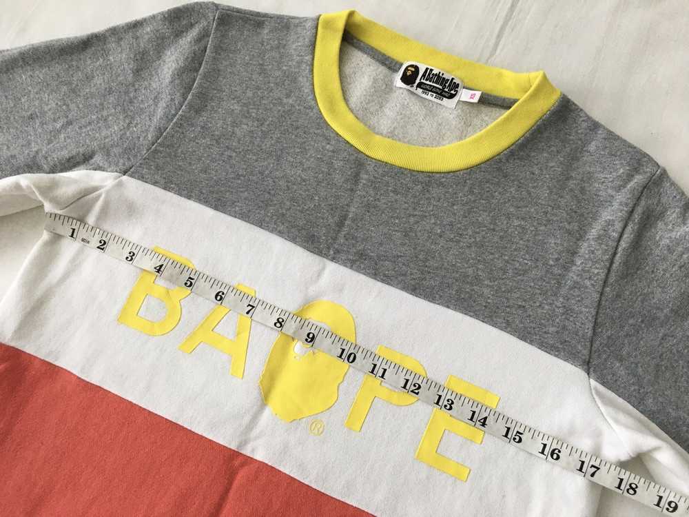 Bape Bape Sweatshirt Front Logo Retro Style Color… - image 4