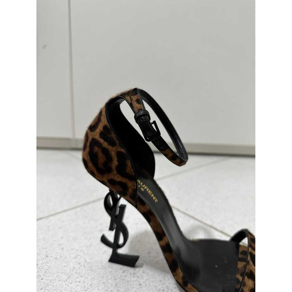 Saint Laurent Opyum pony-style calfskin sandals - image 8