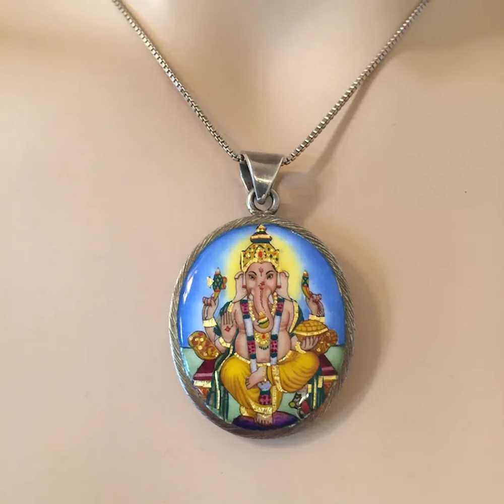 Beautiful Colorful Enamel Protector God Ganesha S… - image 3