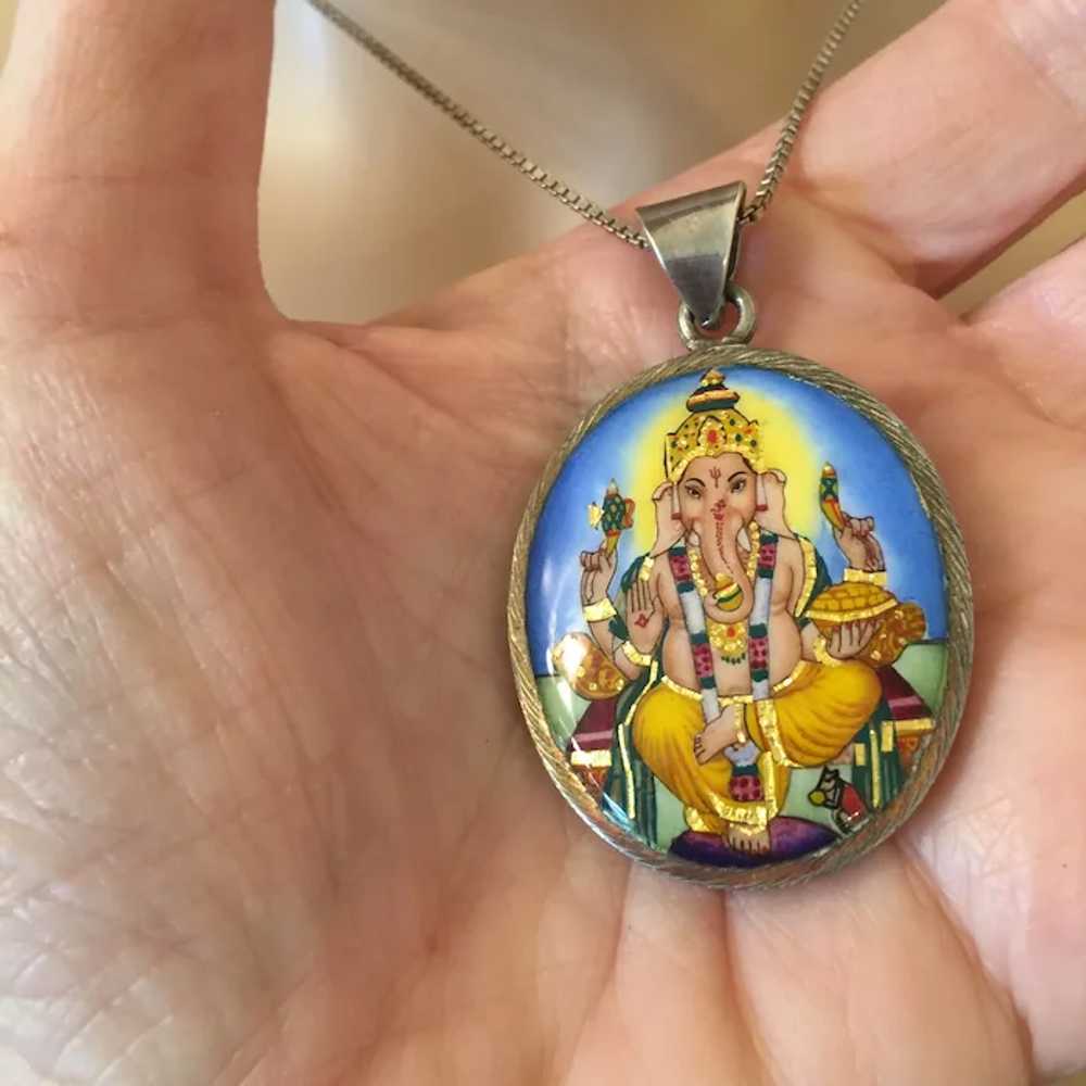 Beautiful Colorful Enamel Protector God Ganesha S… - image 5