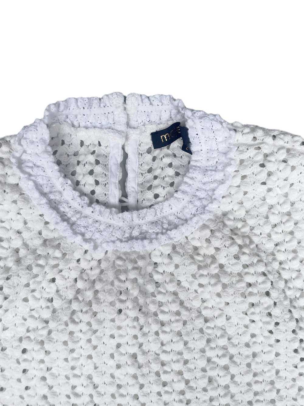 Maje Crochet White Top M - image 4