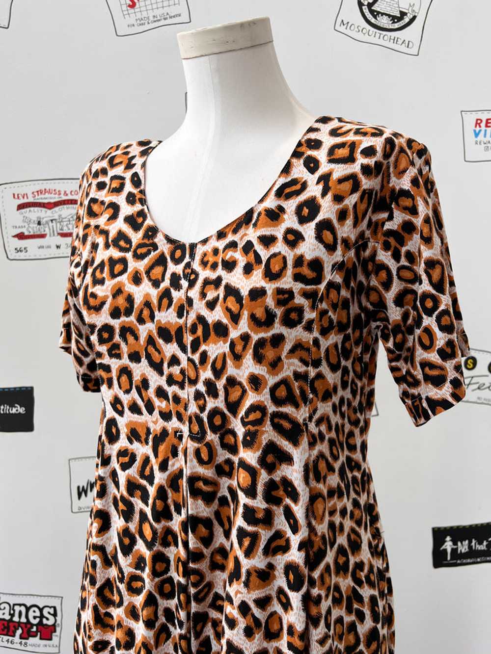 Leopard Print Wide Leg Jumpsuit - image 5