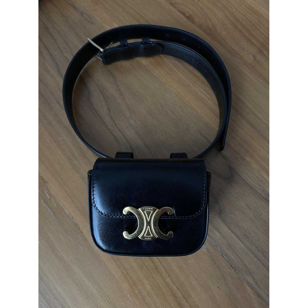 Celine Triomphe patent leather crossbody bag - image 5