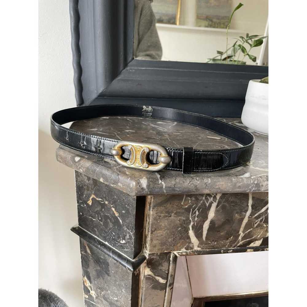 Celine Triomphe patent leather belt - image 2