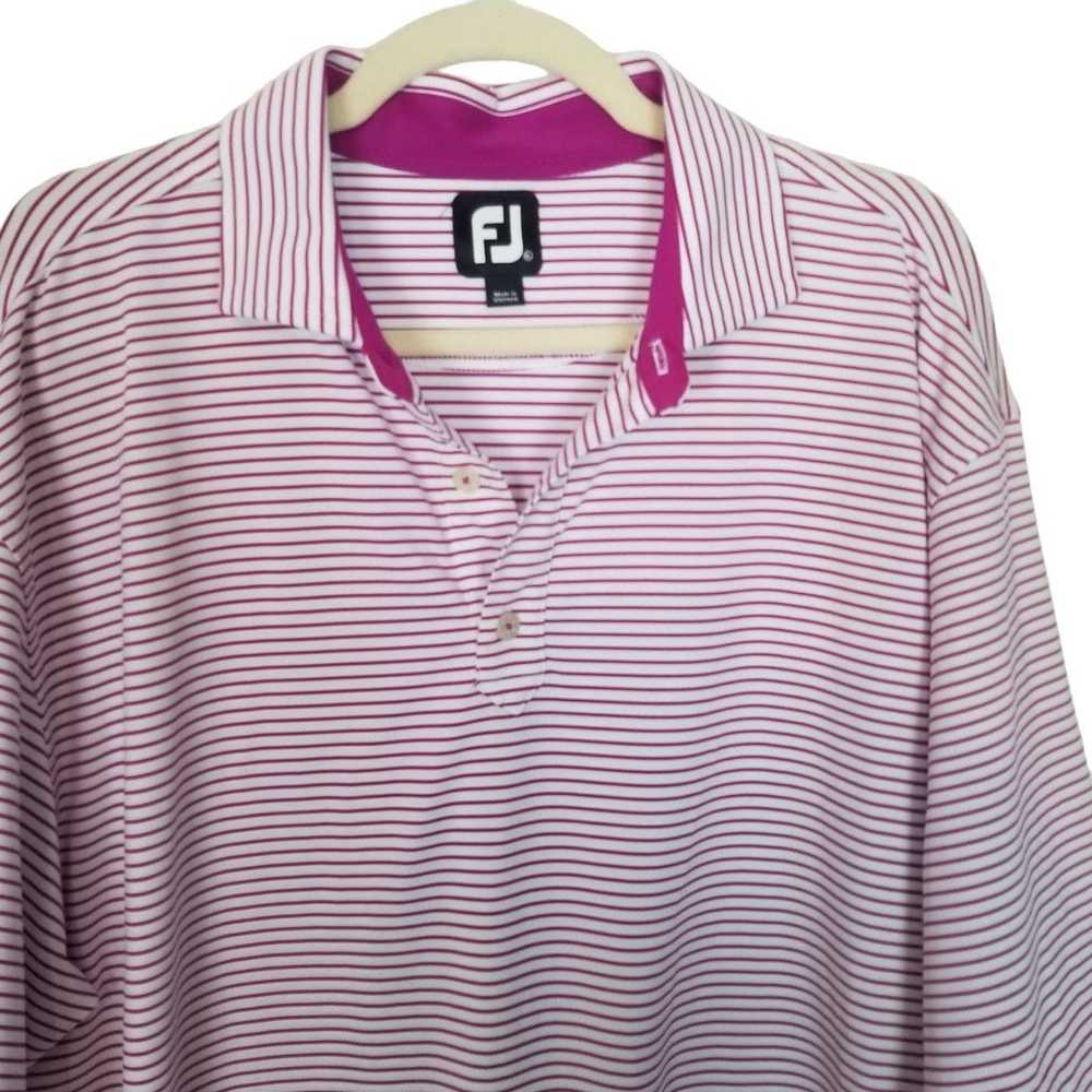 Footjoy FootJoy XL Striped Short Sleeves Golf Pol… - image 2