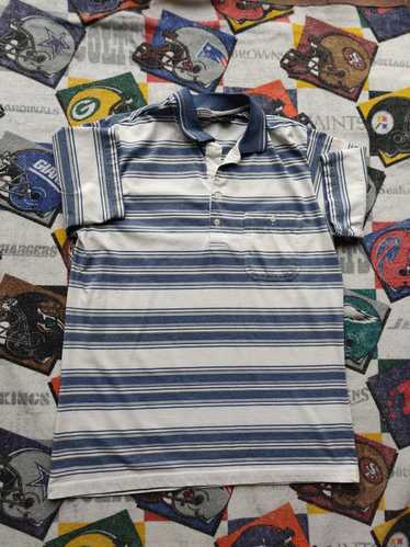 David Taylor Vintage Striped Polo Shirt