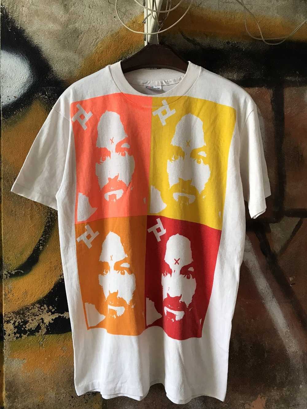 Vintage Vintage 90s Charles Manson Popart Shirt - image 1