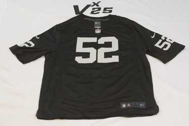 Other, Nike On Field Khalil Mack 52 Raiders Black Stitched Jersey Size Xl