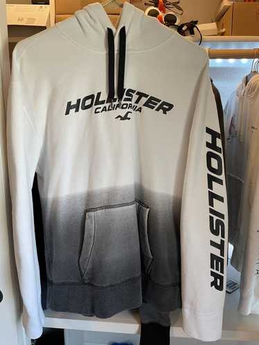 Hollister California Epic Flex Stretch Polo Shirt Size M White-Black