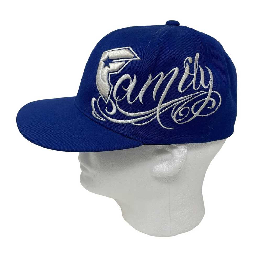 Unbrnd FLEXFit Family Mens Blue Cap Hat Embroider… - image 2