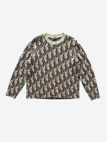 Dior Dior Brown Oblique Wool & Cashmere Knit Sweat
