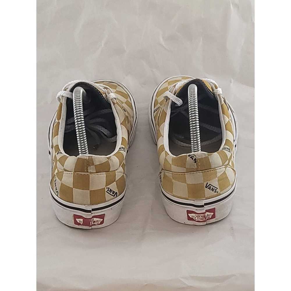 Vans Vans Authentic Checkerboard Gold Lace Up Sz 8 Me… - Gem