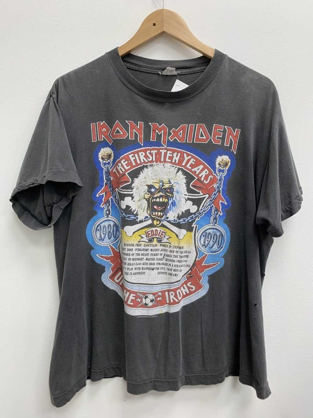 Vintage Vintage 1990 Iron Maiden Up The Irons Thr… - image 1