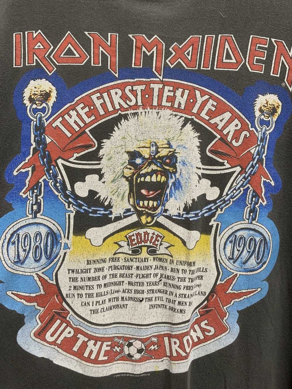 Vintage Vintage 1990 Iron Maiden Up The Irons Thr… - image 2