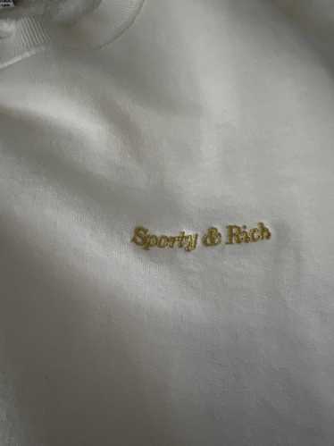 Sporty & Rich Sporty & Rich Logo Sweatshirt Cream 