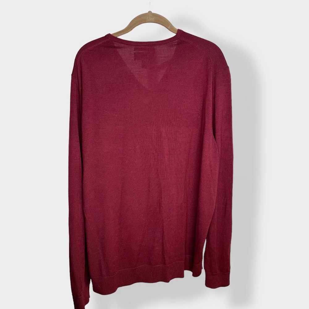 Nordstrom Nordstrom Men's Shop Burgundy Merino Wo… - image 2