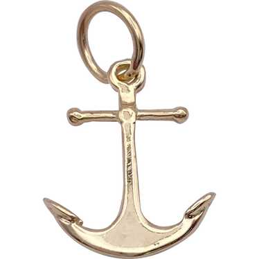 Colorful Anchor Charm (2pcs / 16mm x 22mm / Gold) Nautical Jewelry Ship Yacht Boat Pendant Cruise Travel Charm Bracelet French Style CHM1851