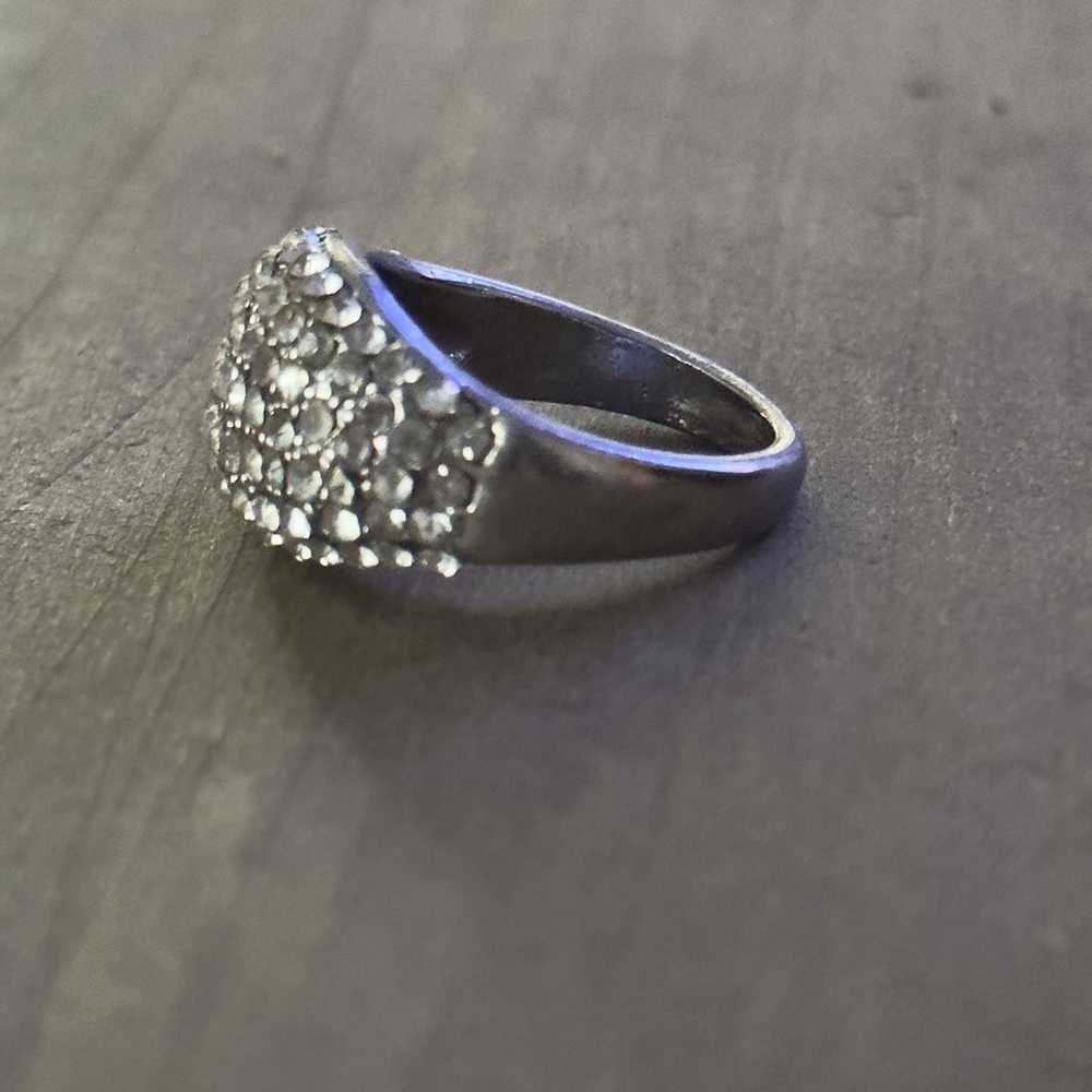 Other Paved crystal dome ring - image 2