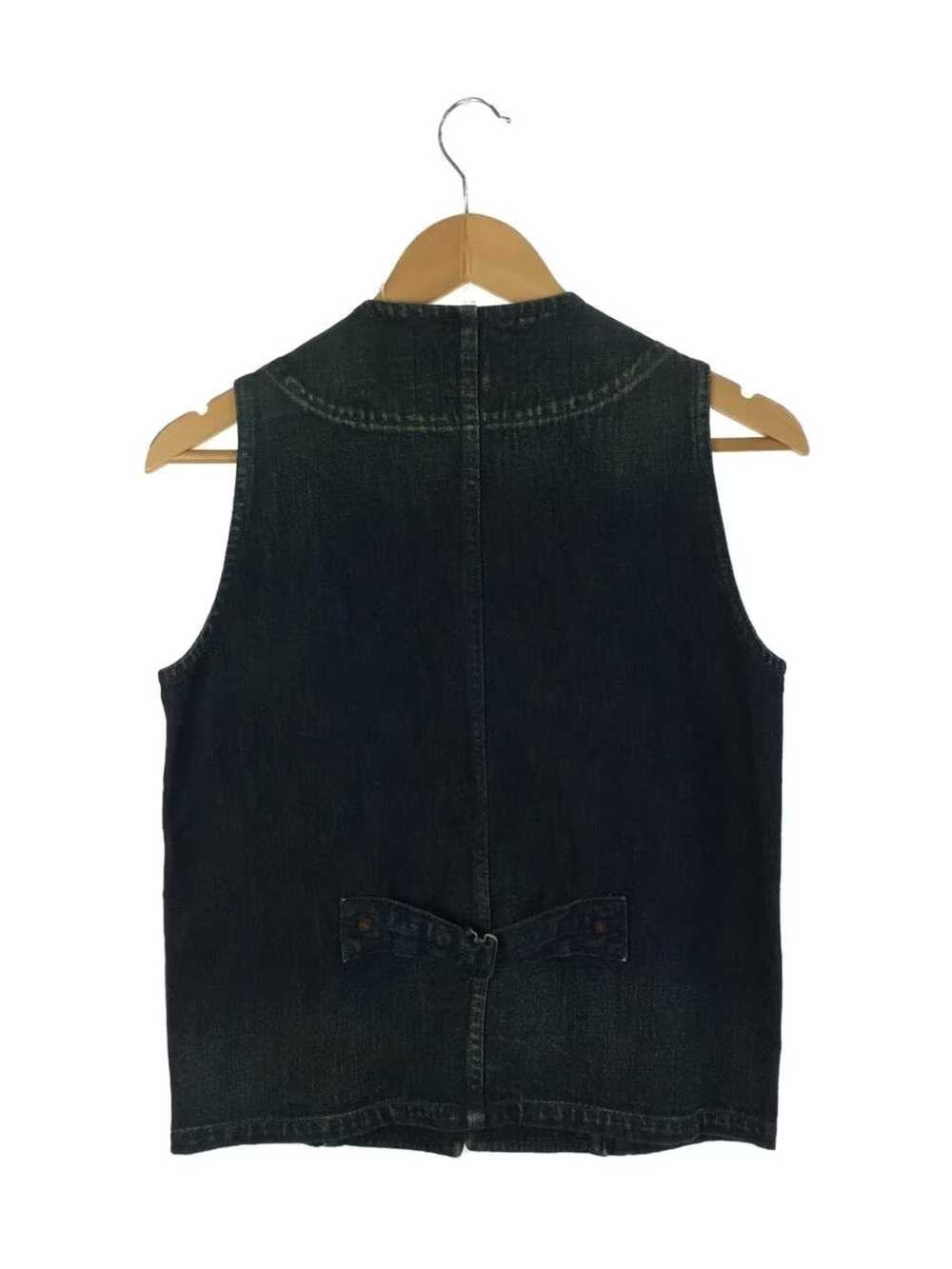 Kapital Hybrid Leather Denim Flower Vest - image 2