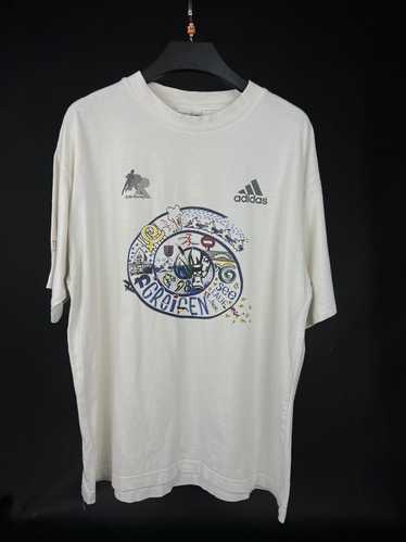 Adidas × Vintage VTG T-shirt Adidas White Big patt