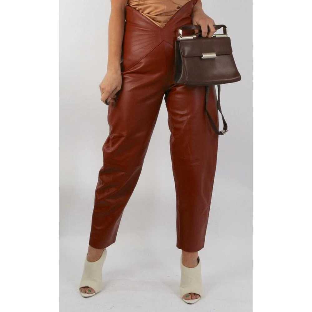 Attico Leather trousers - image 11