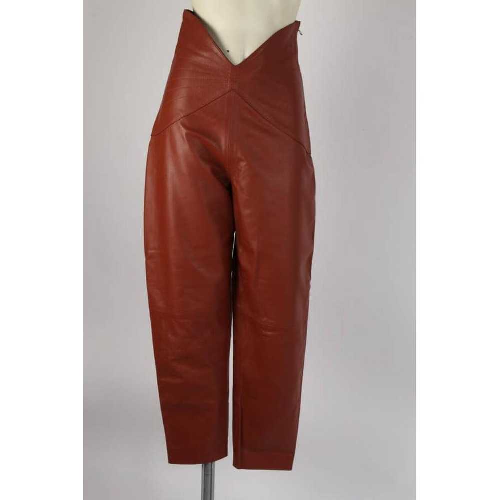 Attico Leather trousers - image 2