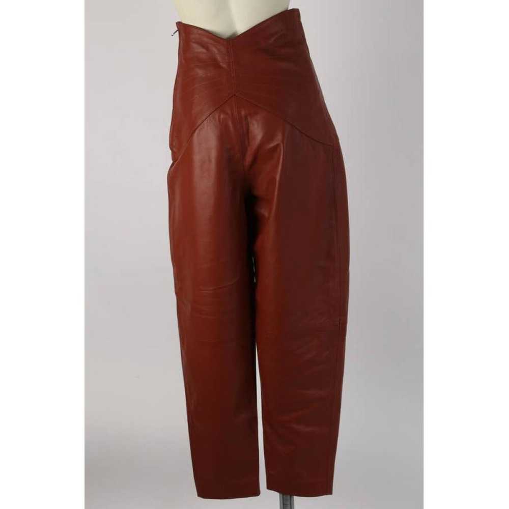 Attico Leather trousers - image 6