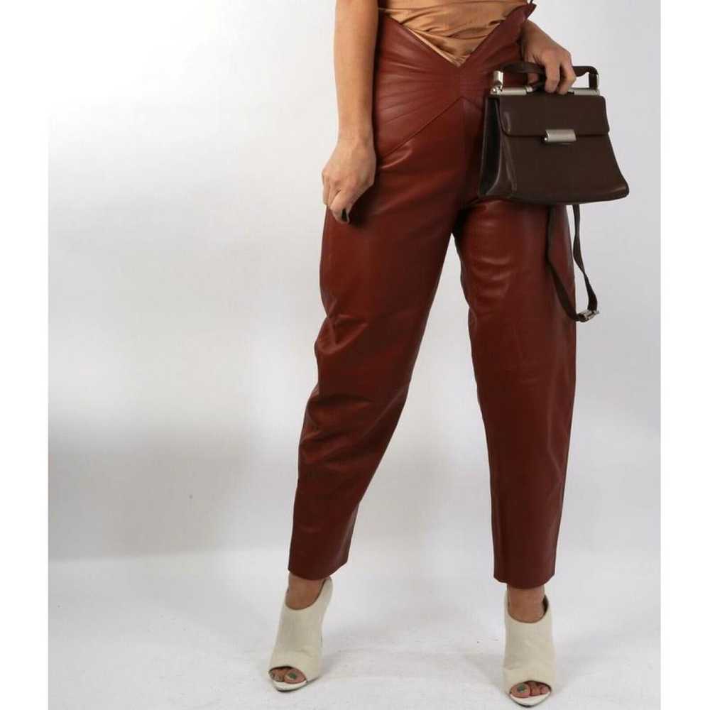 Attico Leather trousers - image 7