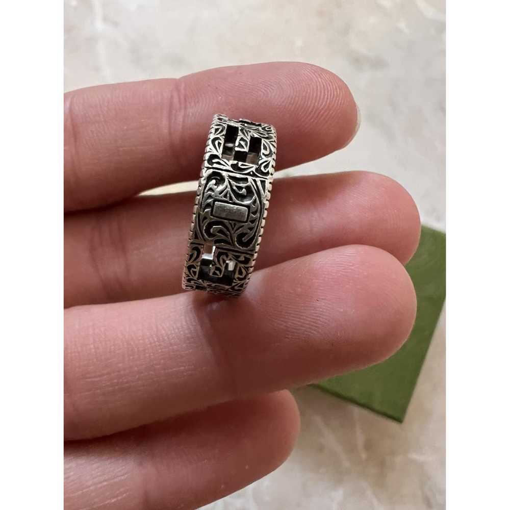 Gucci Gg Running silver ring - image 4