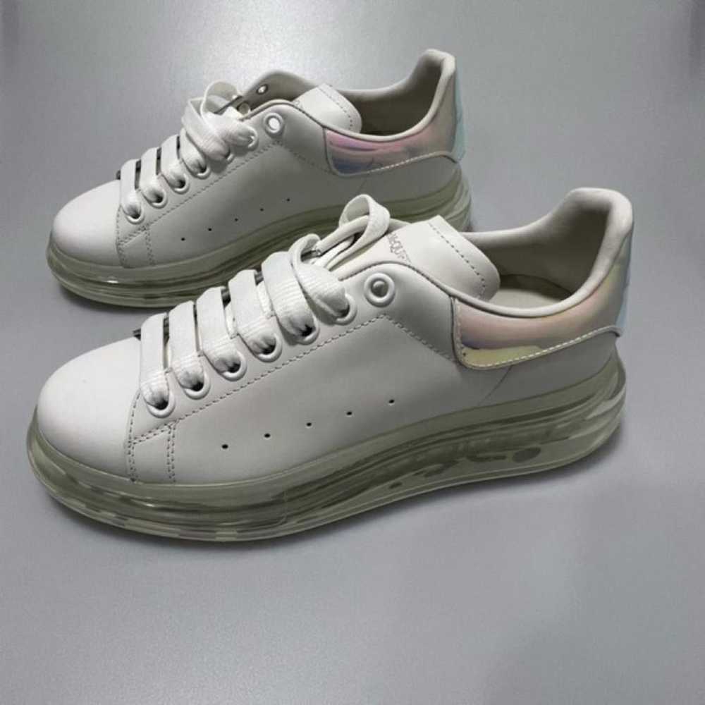 Alexander McQueen Oversize leather low trainers - image 4